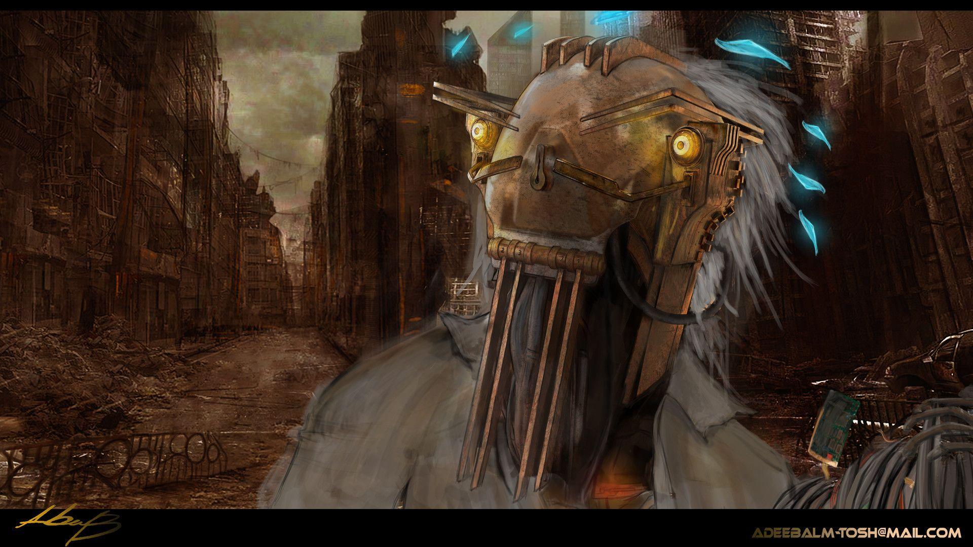 1920x1080 An Old Sci Fi Robot, Adeeb Aljrrah