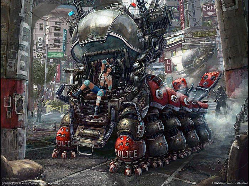 1024x768 sci fi concept art drawing wallpaper nikolay yeliseyev ste