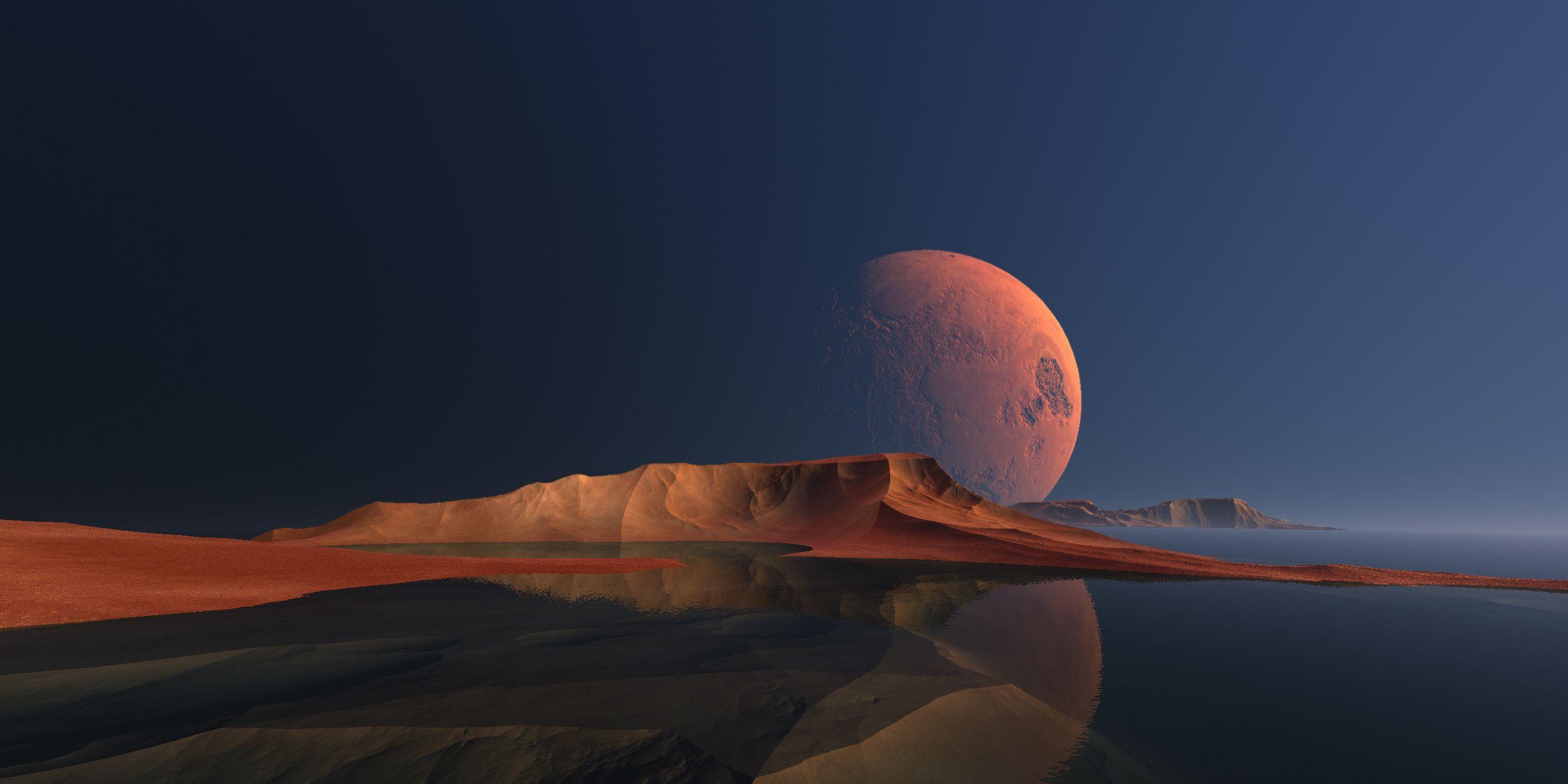 2500x1250 Nature Landscape Digital Scenery Scifi Art, HD Artist, 4k