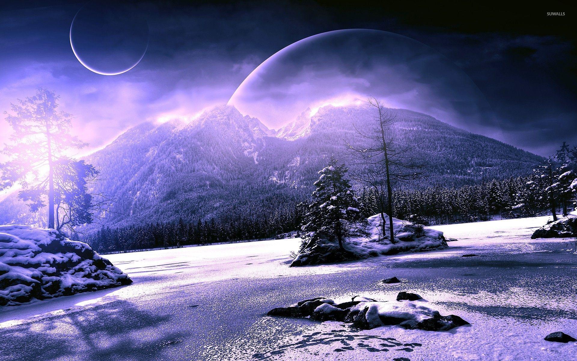 1920x1200 Winter Scenery Wallpaper Fi Winter Landscape Free