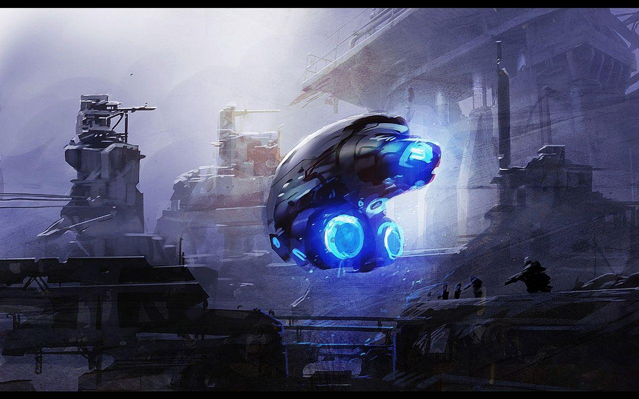 Hình nền tàu vũ trụ Sci Fi 1280x800
