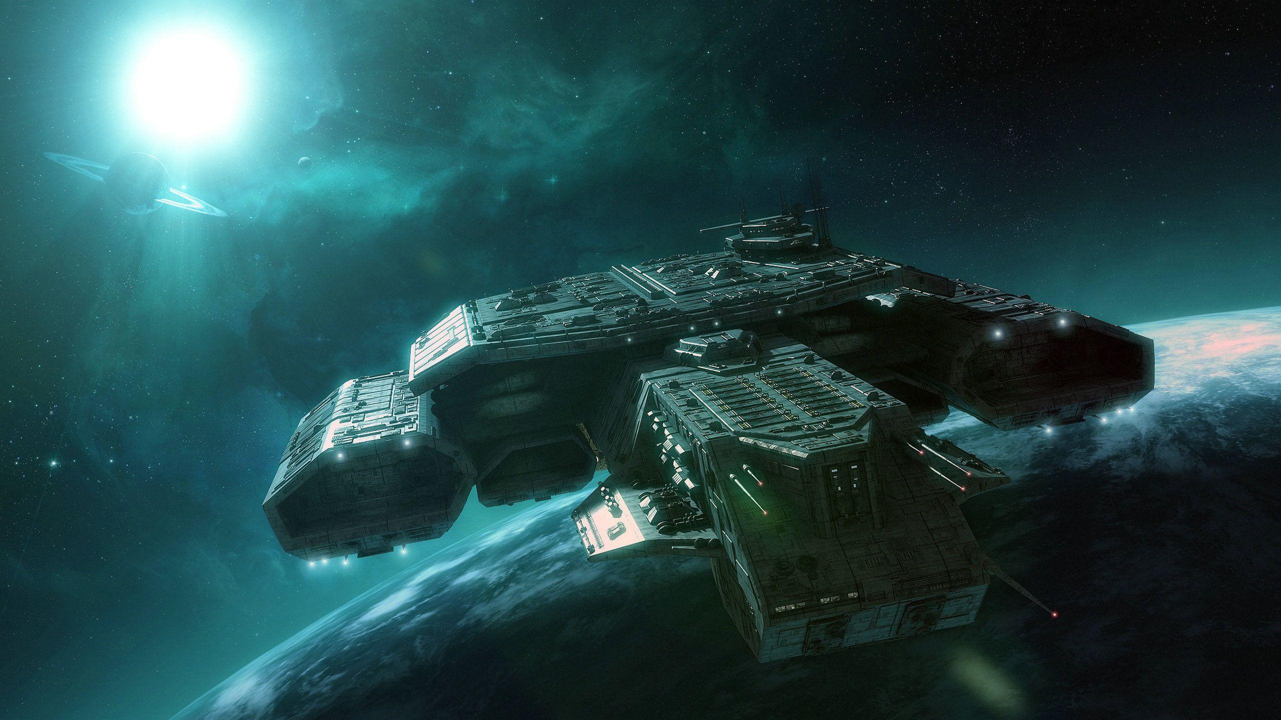 2560x1440 Sci Fi Spaceships hình nền