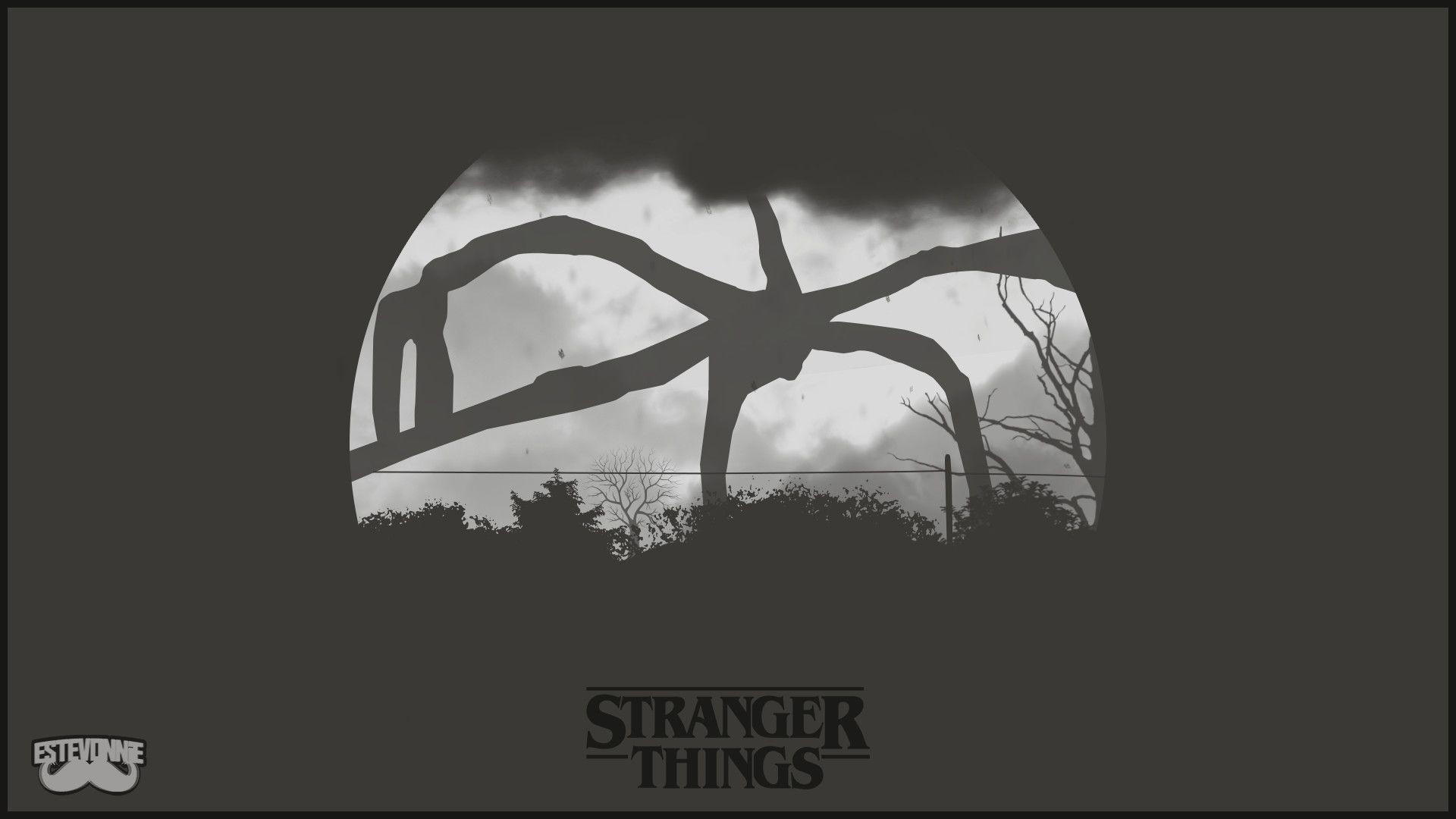 Stranger Things Minimalist 4K Wallpaper 3