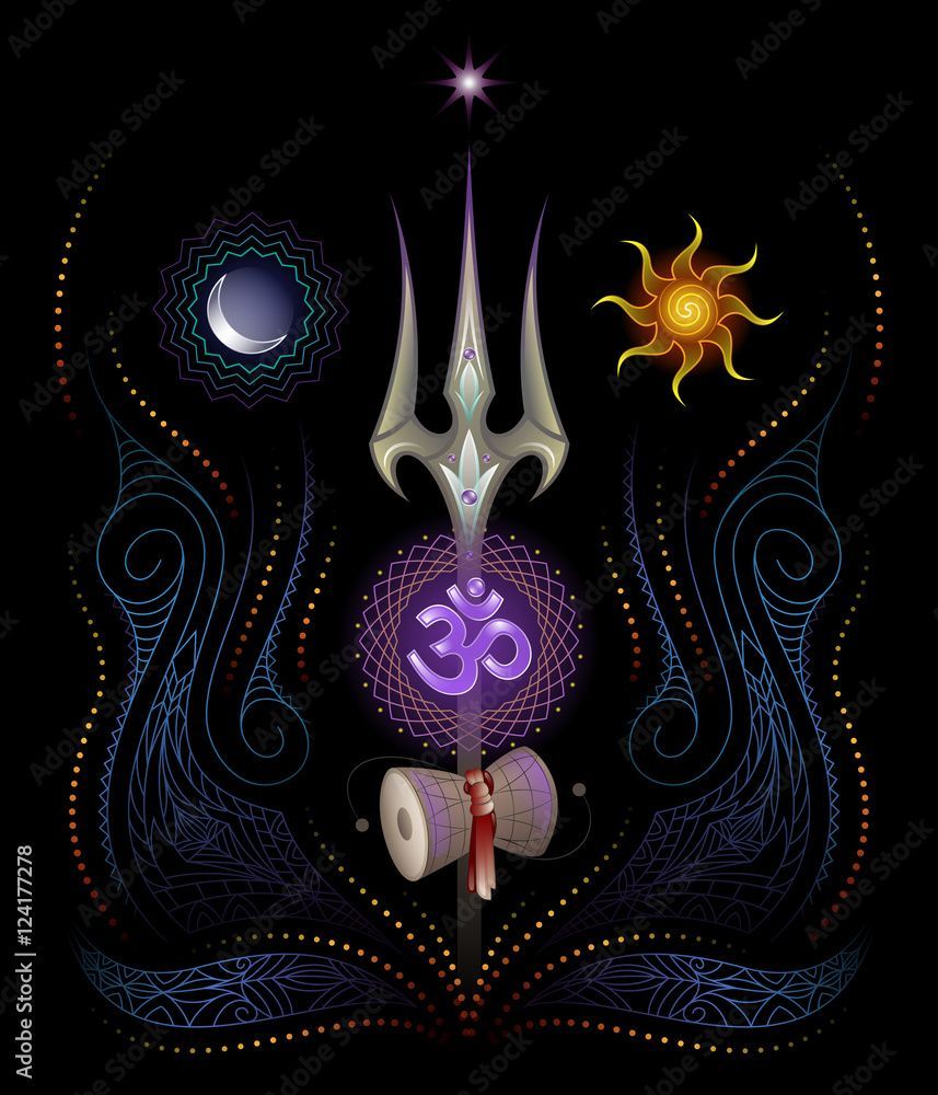 857x1000 sacred symbols of yoga and lord shiva