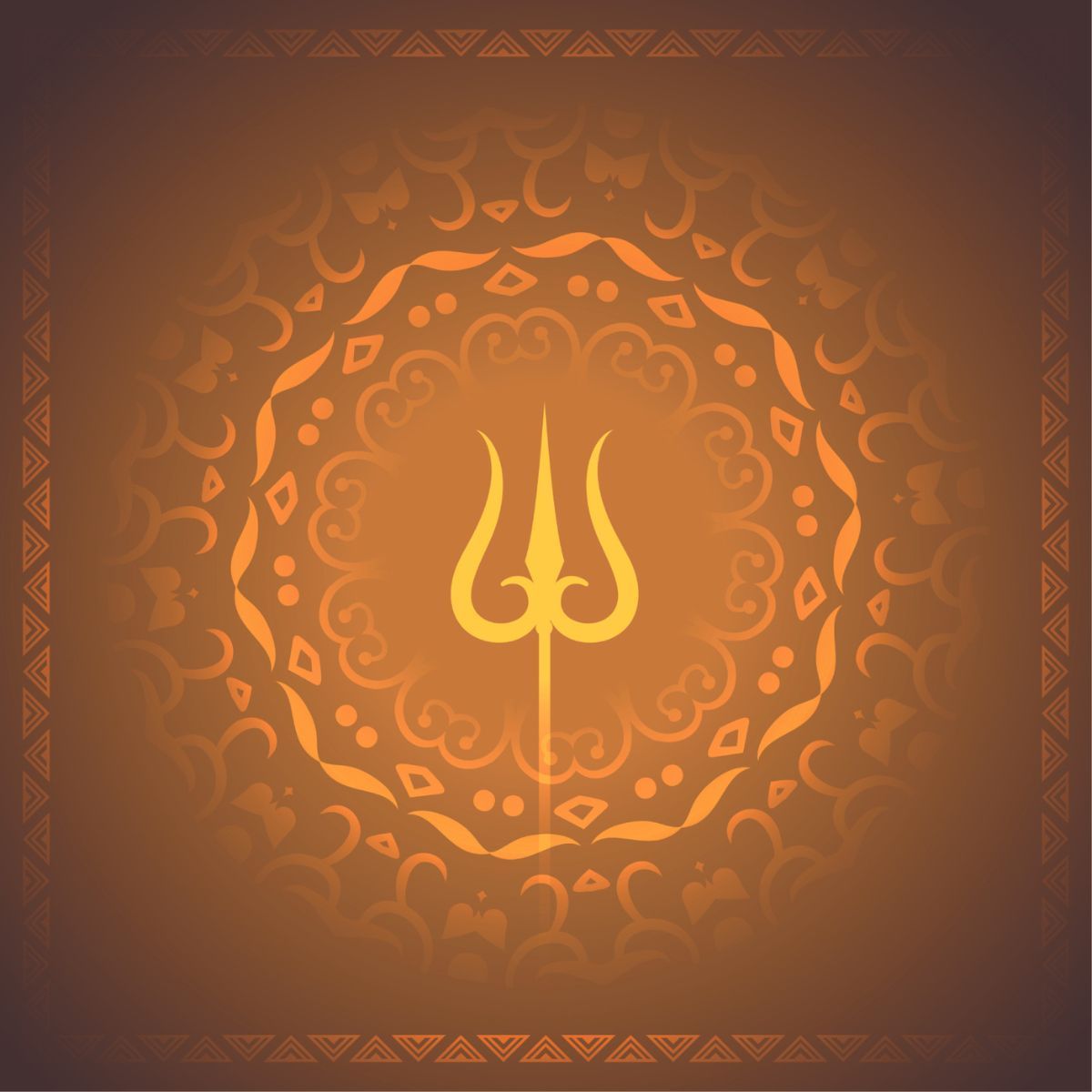 1200x1200 Shiva Trishul Wallpaper for Wall