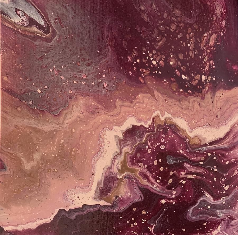 900x890 Burgundy dreams Painting