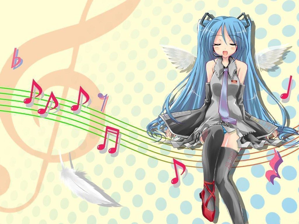 1024x768 Anime Music Wallpaper Laptop