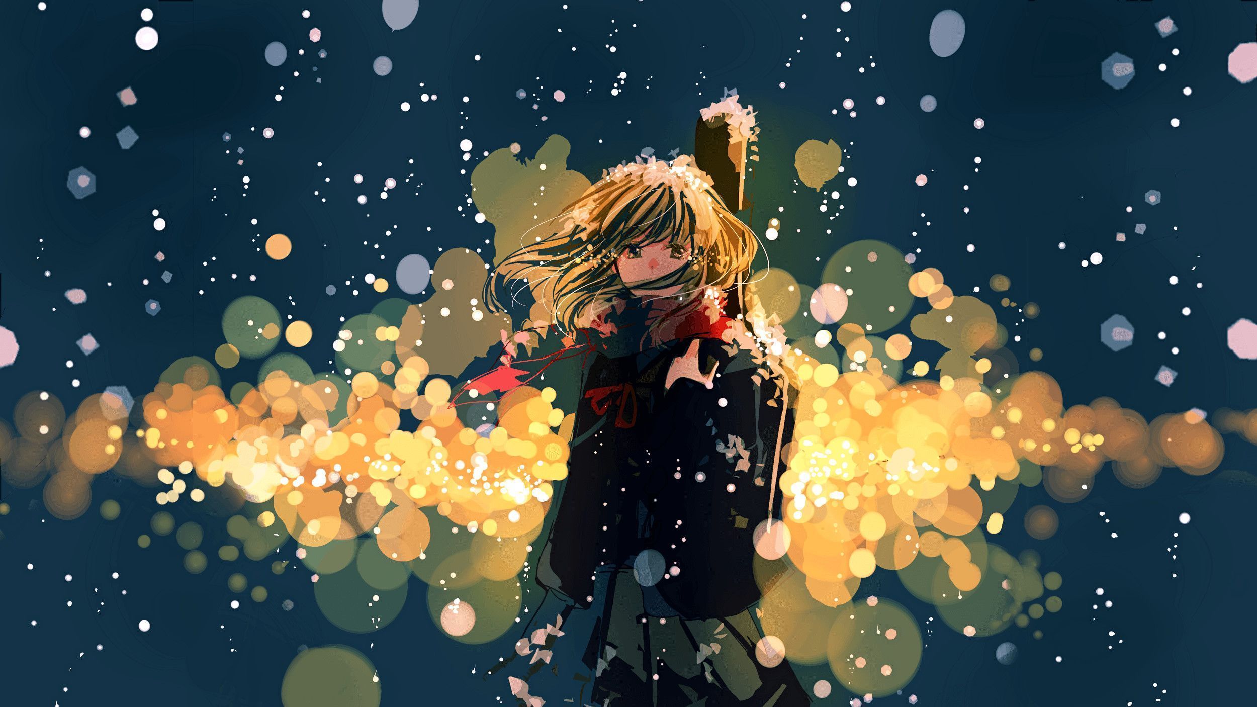 2500x1406 Aesthetic Anime Music Wallpaper
