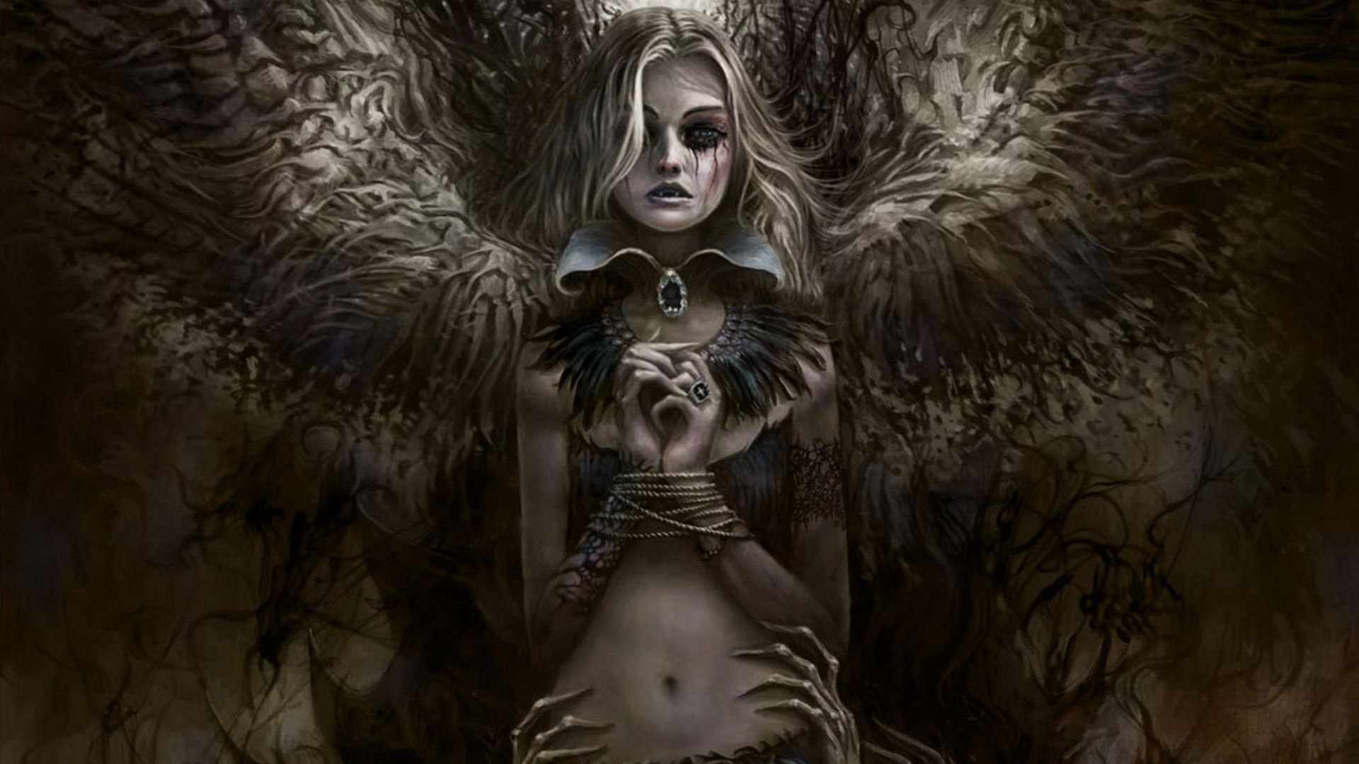 1920x1080 Dark Angel HD Wallpaper