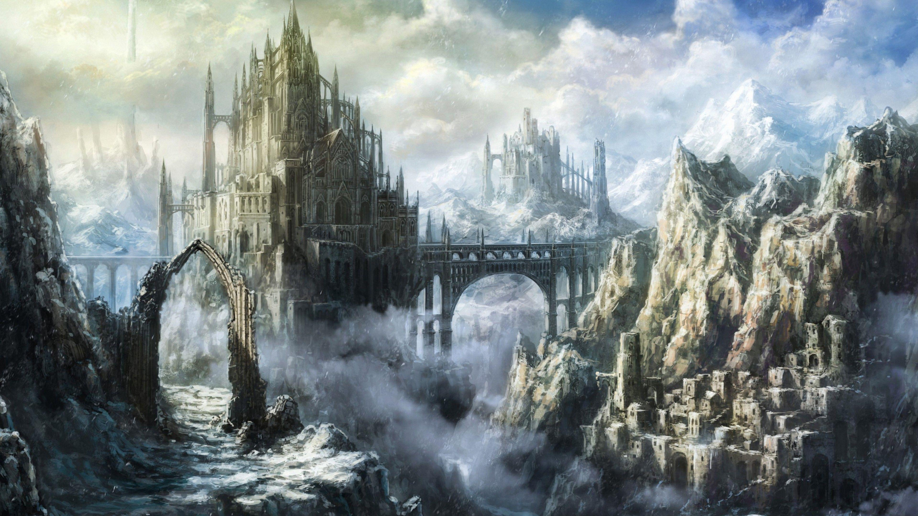 Fantasy Castle Wallpapers Top Free Fantasy Castle Backgrounds 