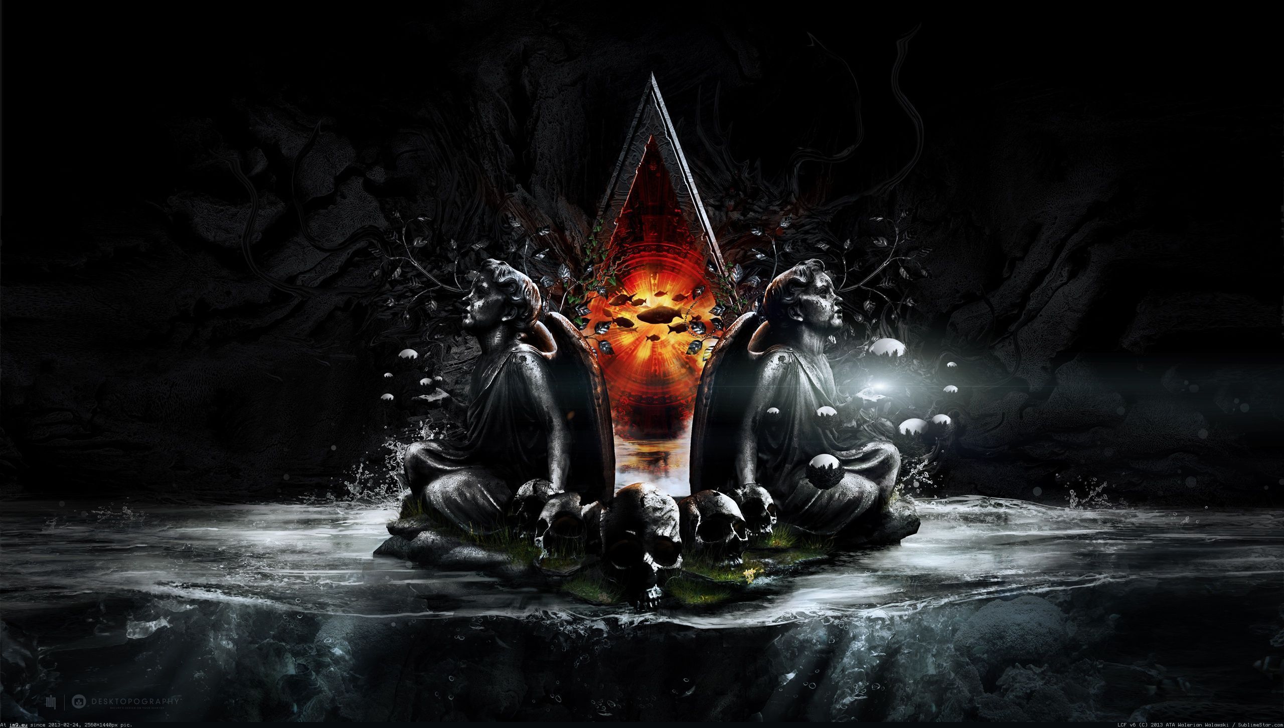 2560x1452 Pic. #Wallpaper #Dark x1440 #Angel