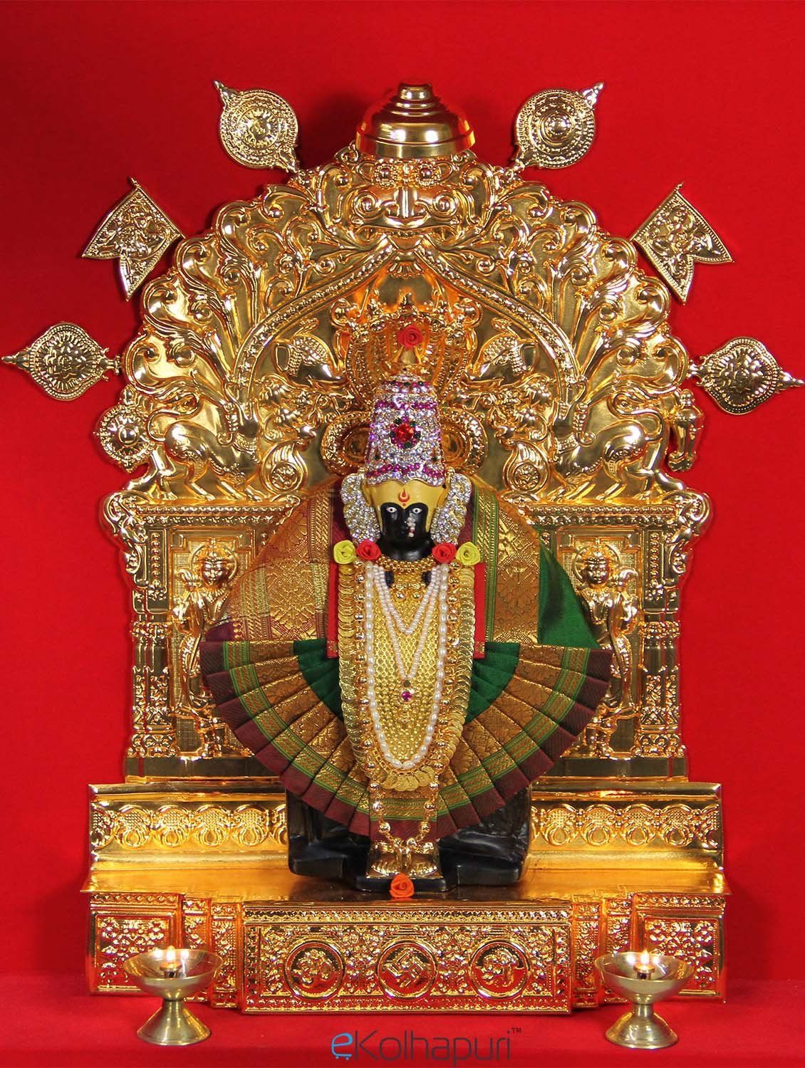 1130x1500 Karvir Niwasini Mahalaxmi Idol