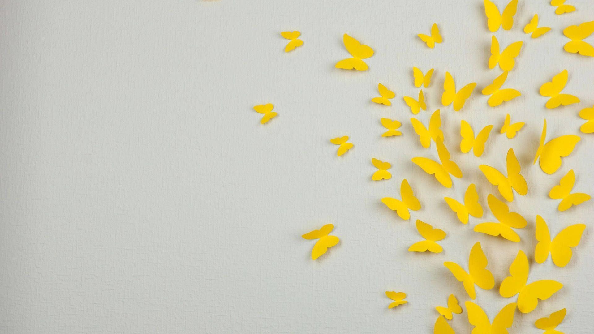1920x1080 Download Yellow Aesthetic Butterflies
