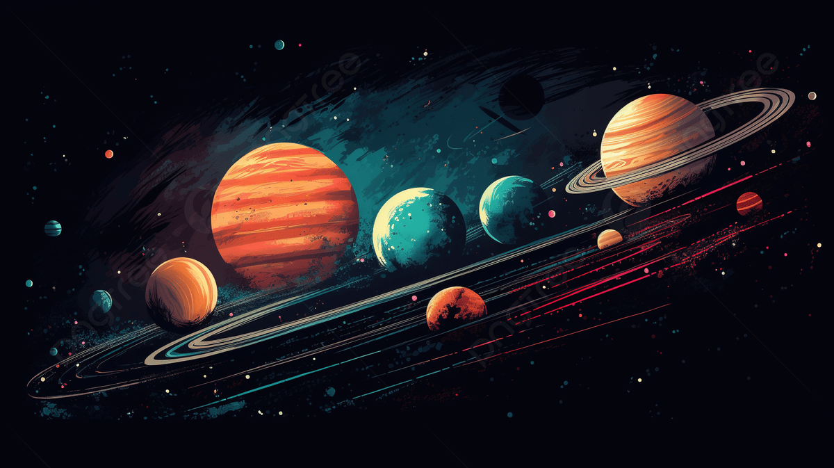 1200x673 Pittura Di Pianeti E Pianeti Nello