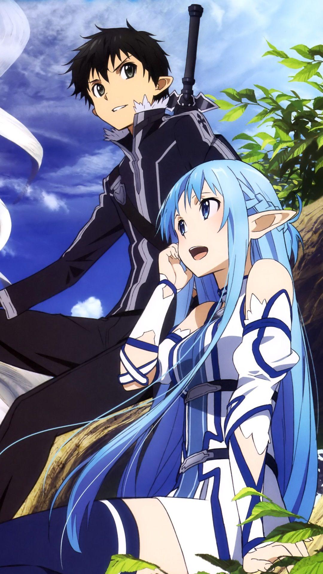 1080x1920 Sword Art Online 2 Kirito Asuna Art Online Lost Song