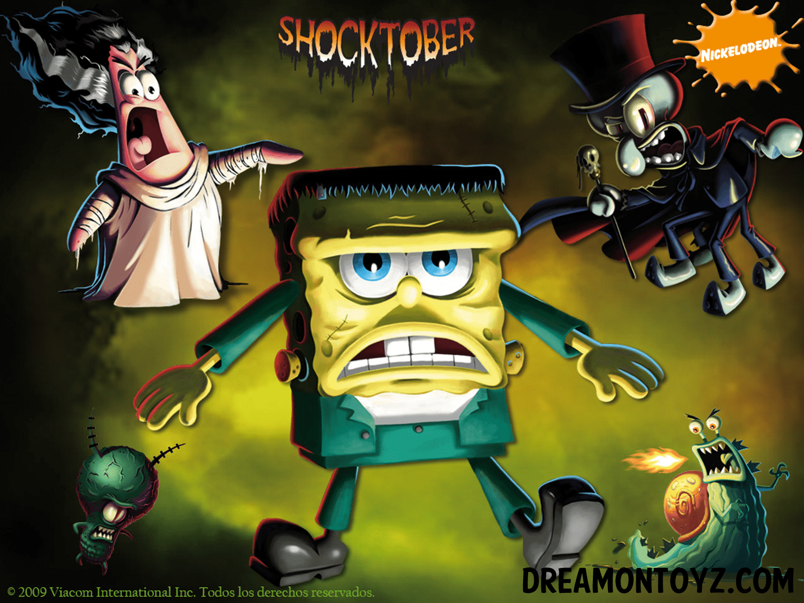 spongebob halloween wallpaper