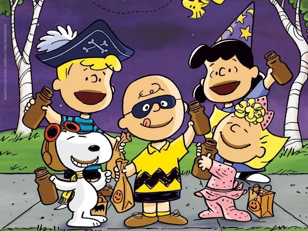 1024x768 Charlie Brown Halloween Wallpaper