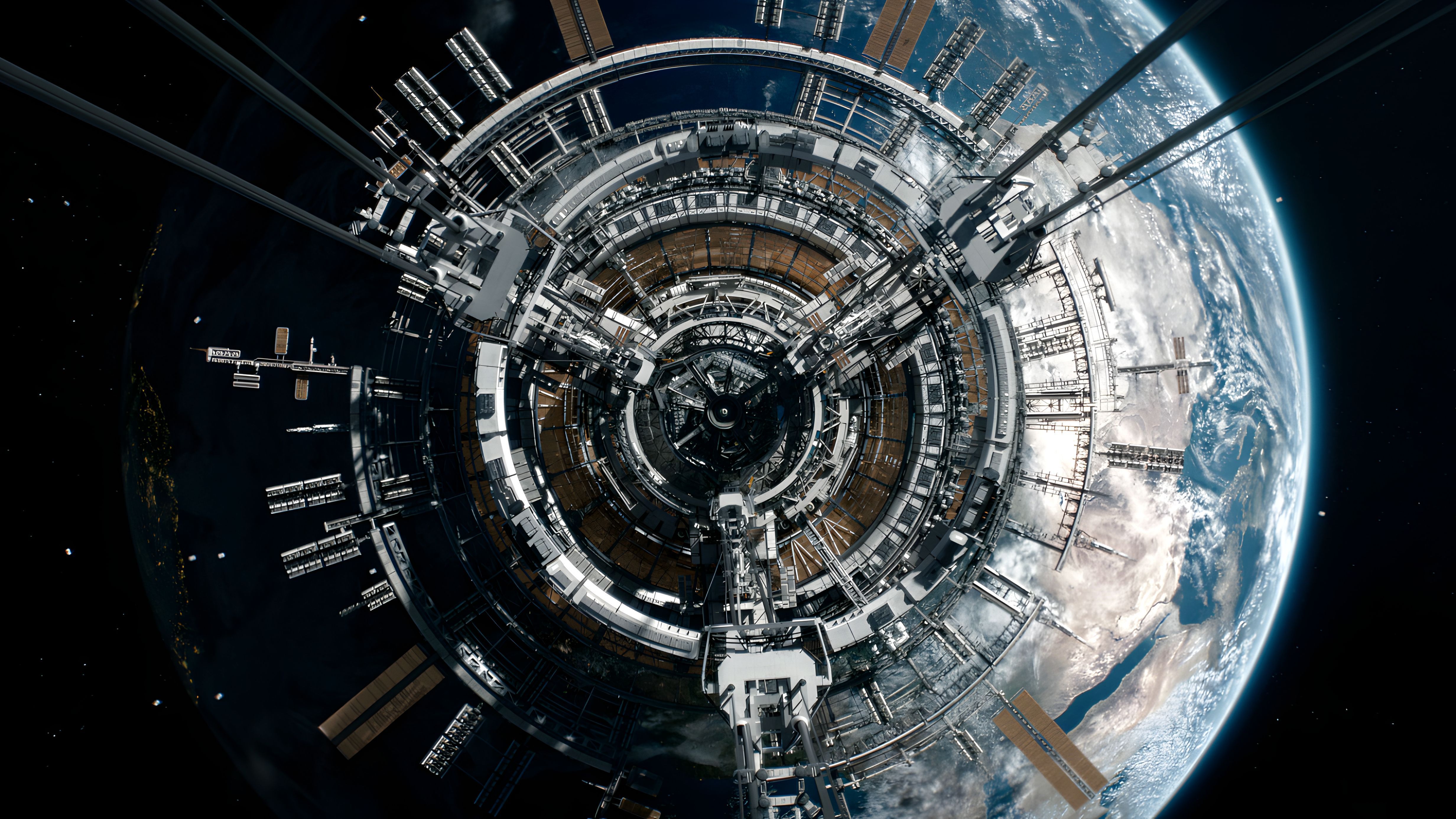 4928x2771 The Wandering Earth movies, space