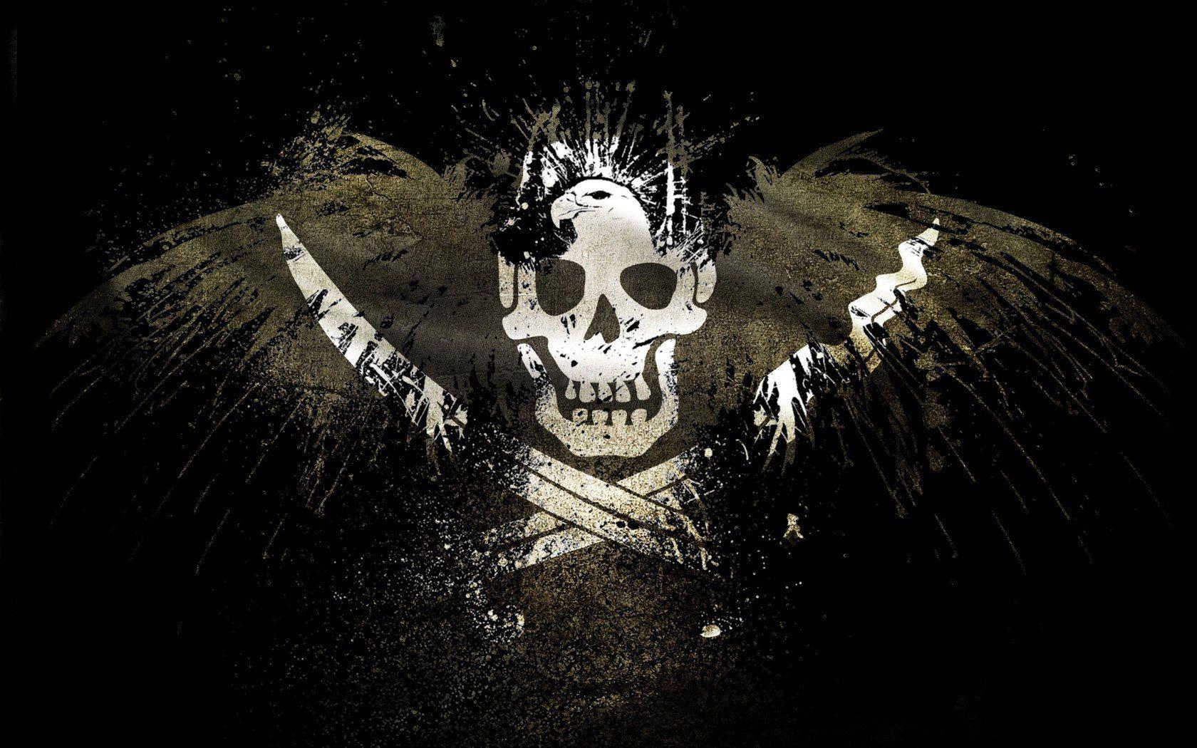 1680x1050 Misc Background In High Quality: Pirate Flag by Ronald Peer, 04.27.15
