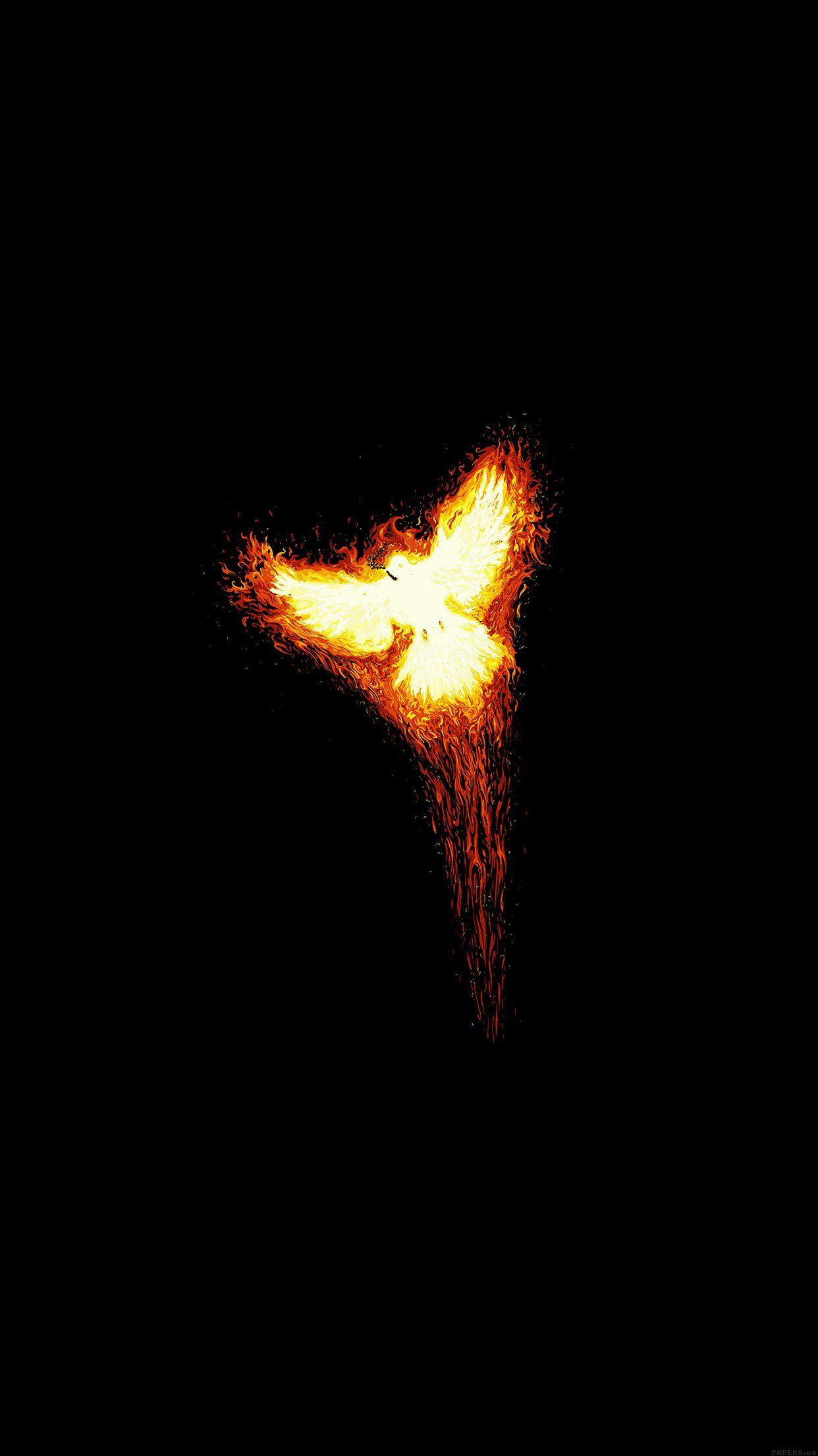 1242x2208 iPhone7papers new year bird minimal art