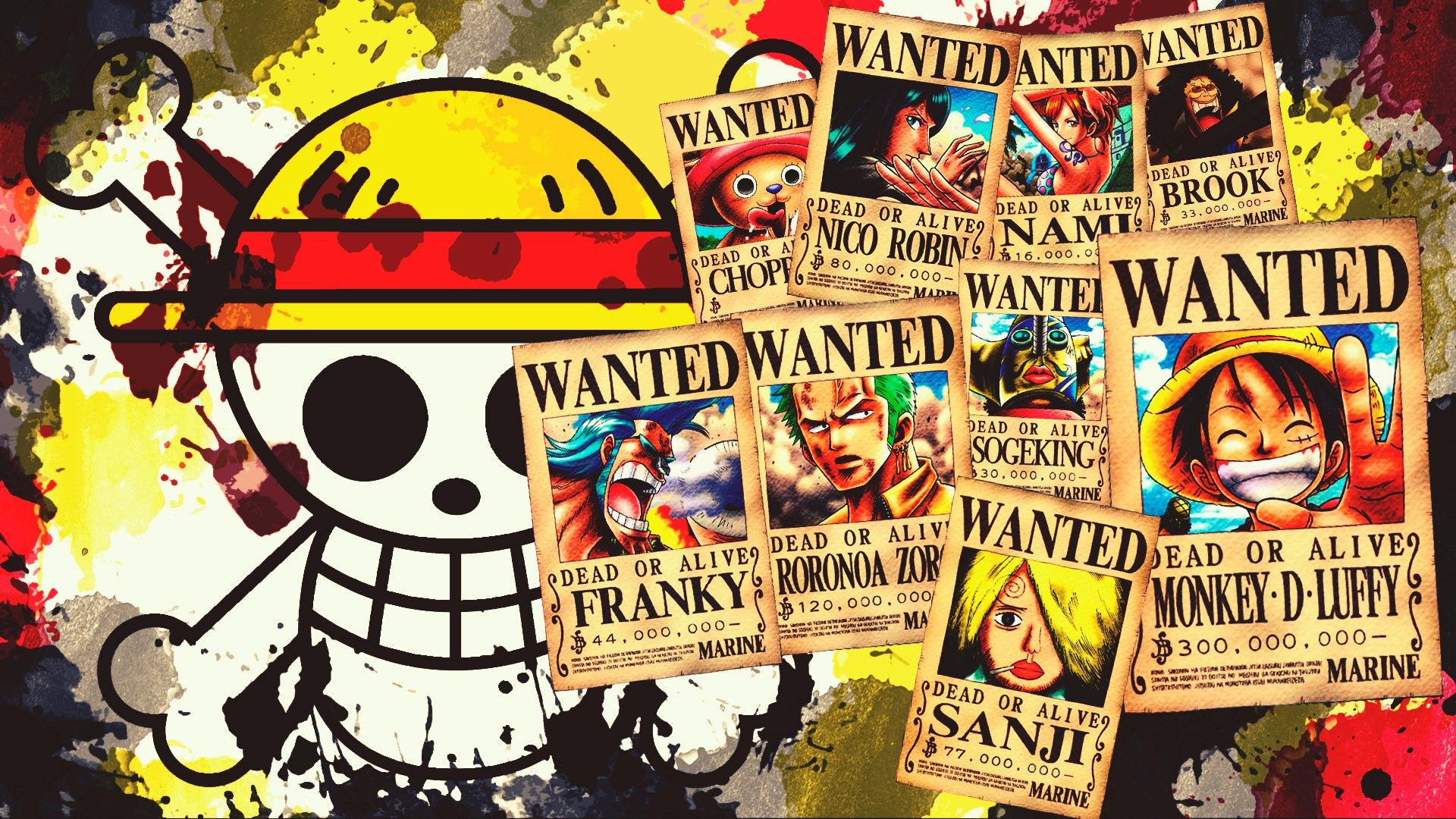 1920x1080 Nico Robin Wanted Poster Wallpaper