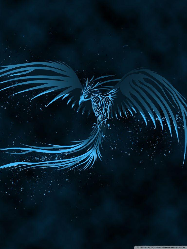 768x1024 Blue Phoenix ❤ 4K HD Desktop Wallpaper for • Wide & Ultra