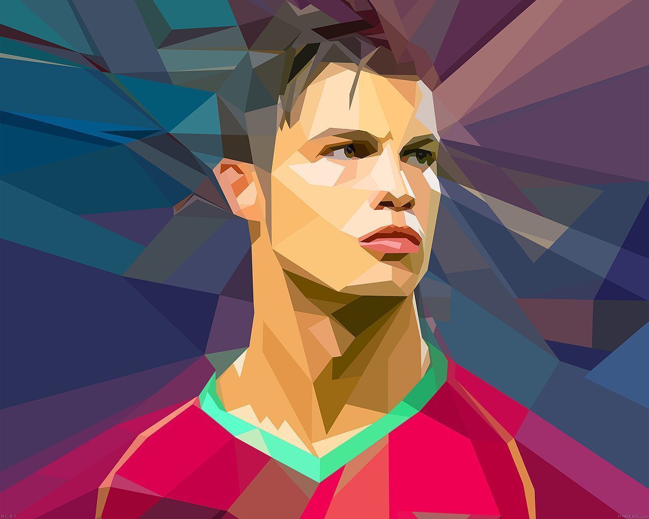 1280x1024 Wallpaper C Ronaldo Illust Art