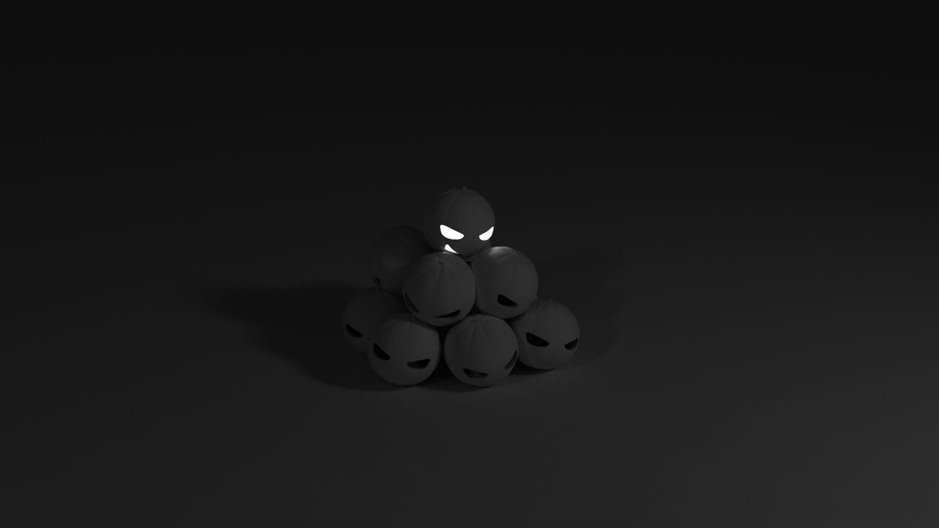 Black New NoobsLab Ubuntu, pure black background HD wallpaper