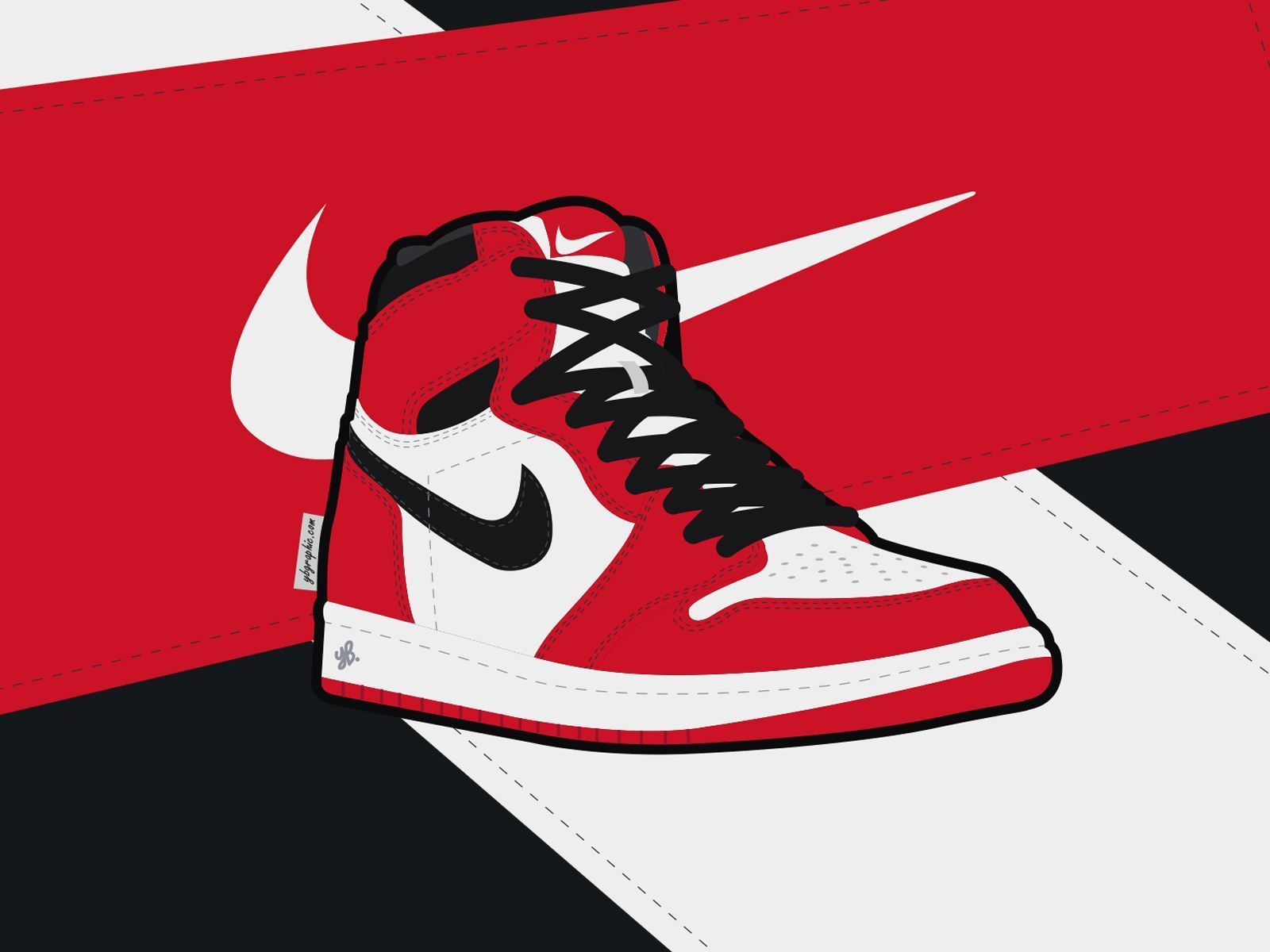 1600x1200 Jordan 1 Chicago by Yann Biaud on Dribbble