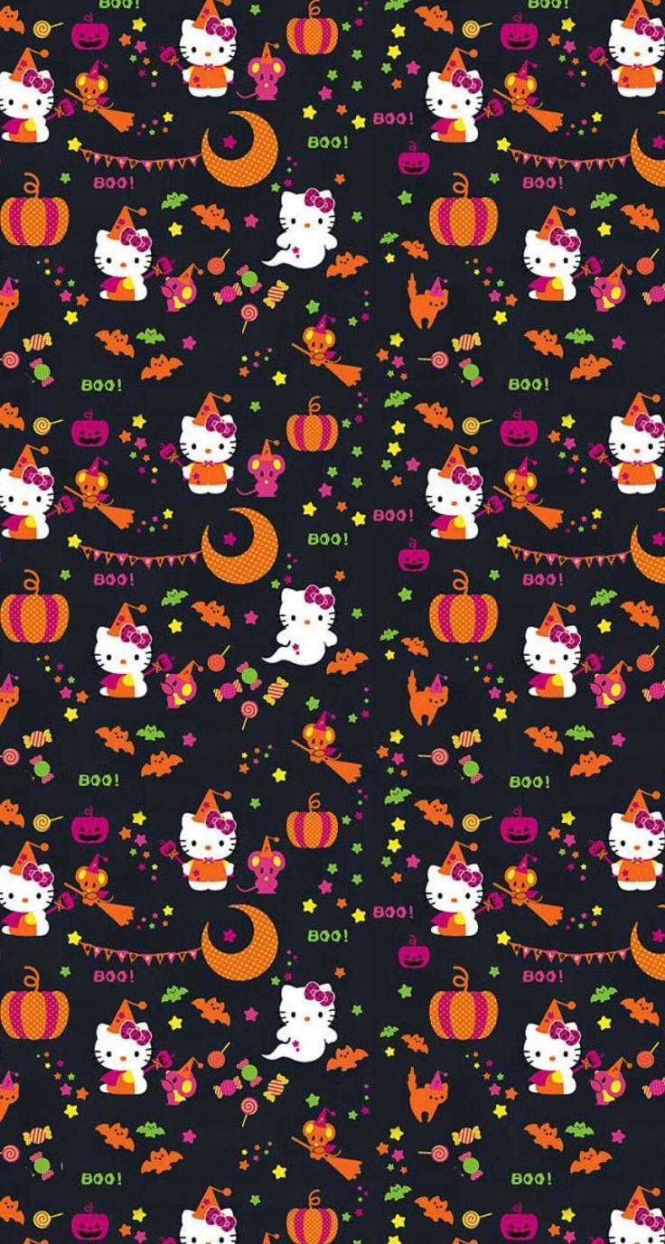 Happy Halloween  Hello kitty wallpaper Hello kitty halloween Hello kitty  art