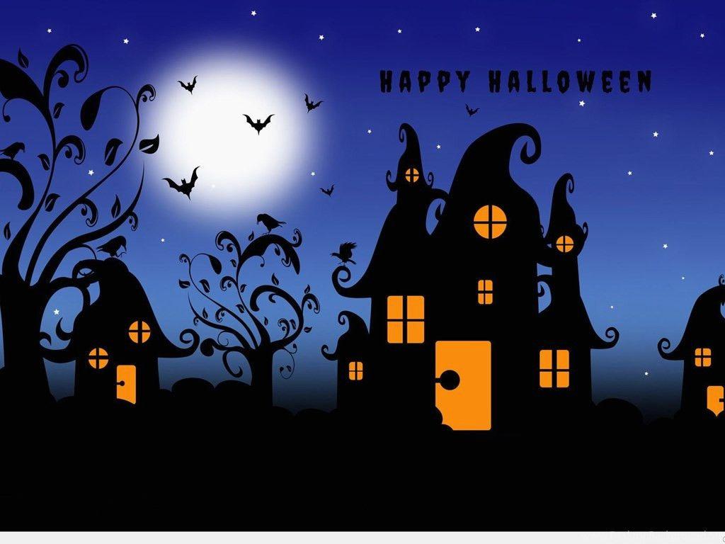 1024x768 Background with Happy Halloween Desktop Background