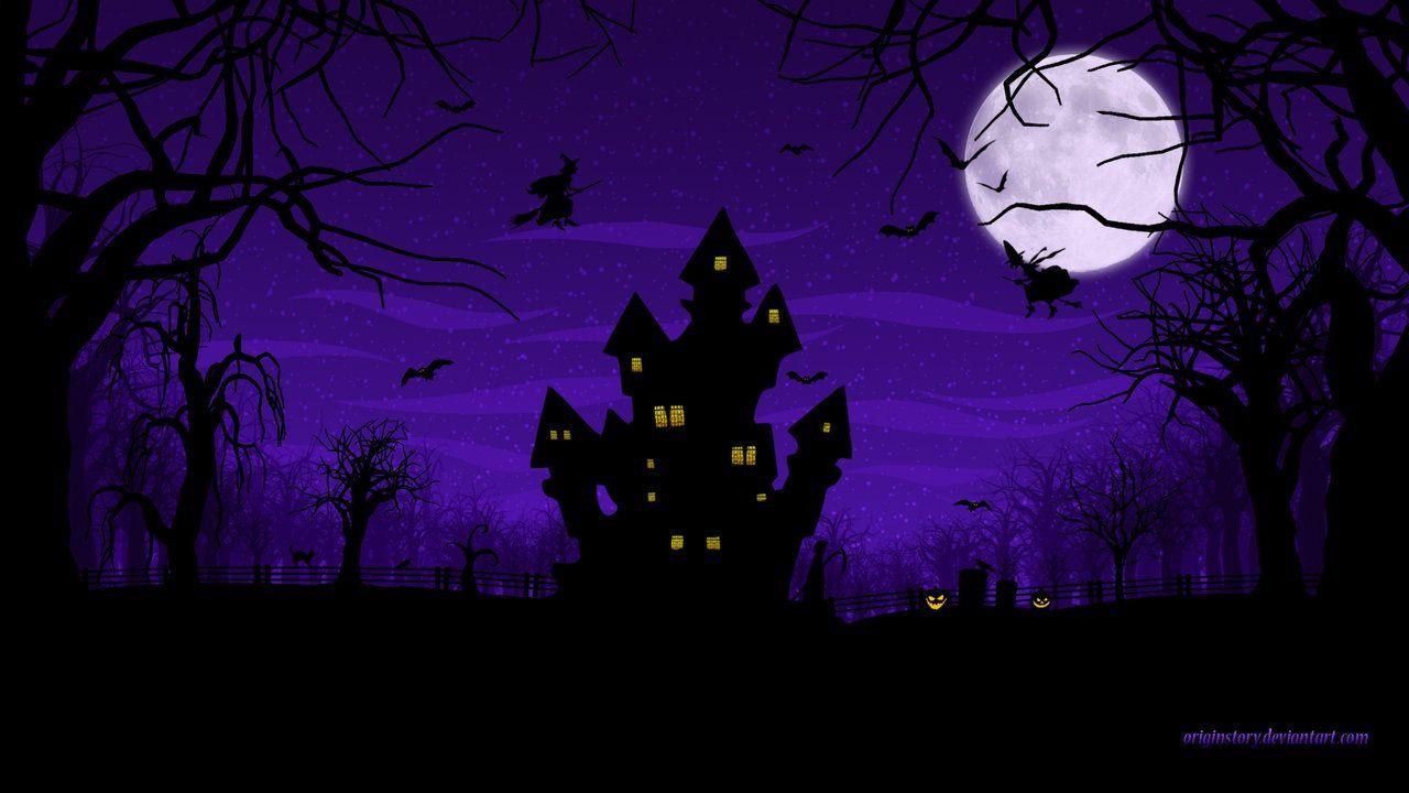 Purple Halloween Wallpapers - Top Free Purple Halloween Backgrounds -  WallpaperAccess