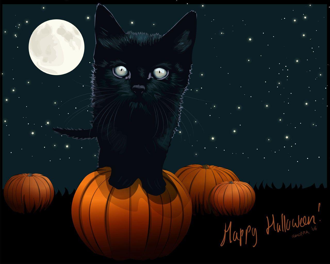 1280x1024 Free download Scary Halloween Background Wallpaper