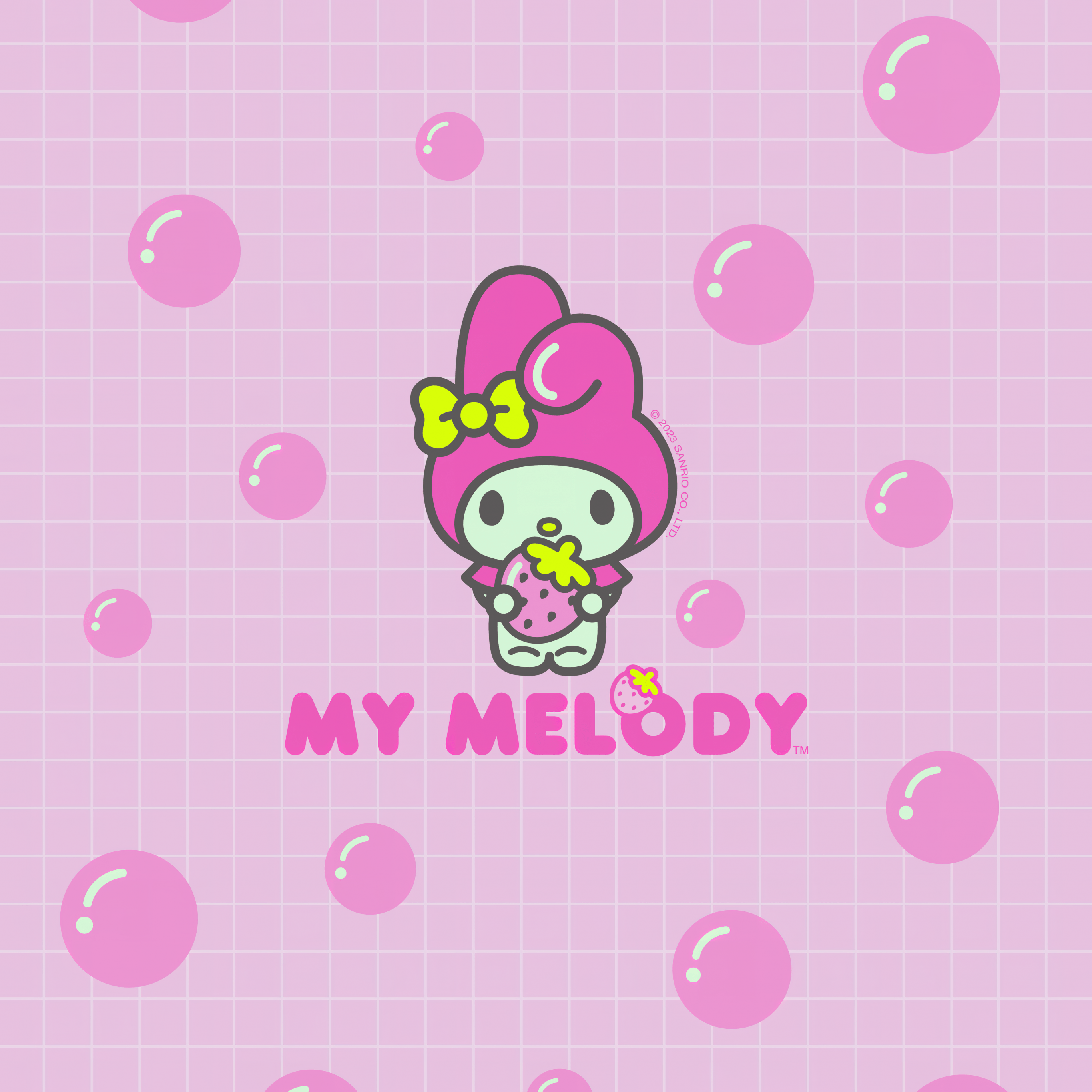 2732x2732 My Melody Wallpaper 4K, Cute cartoon