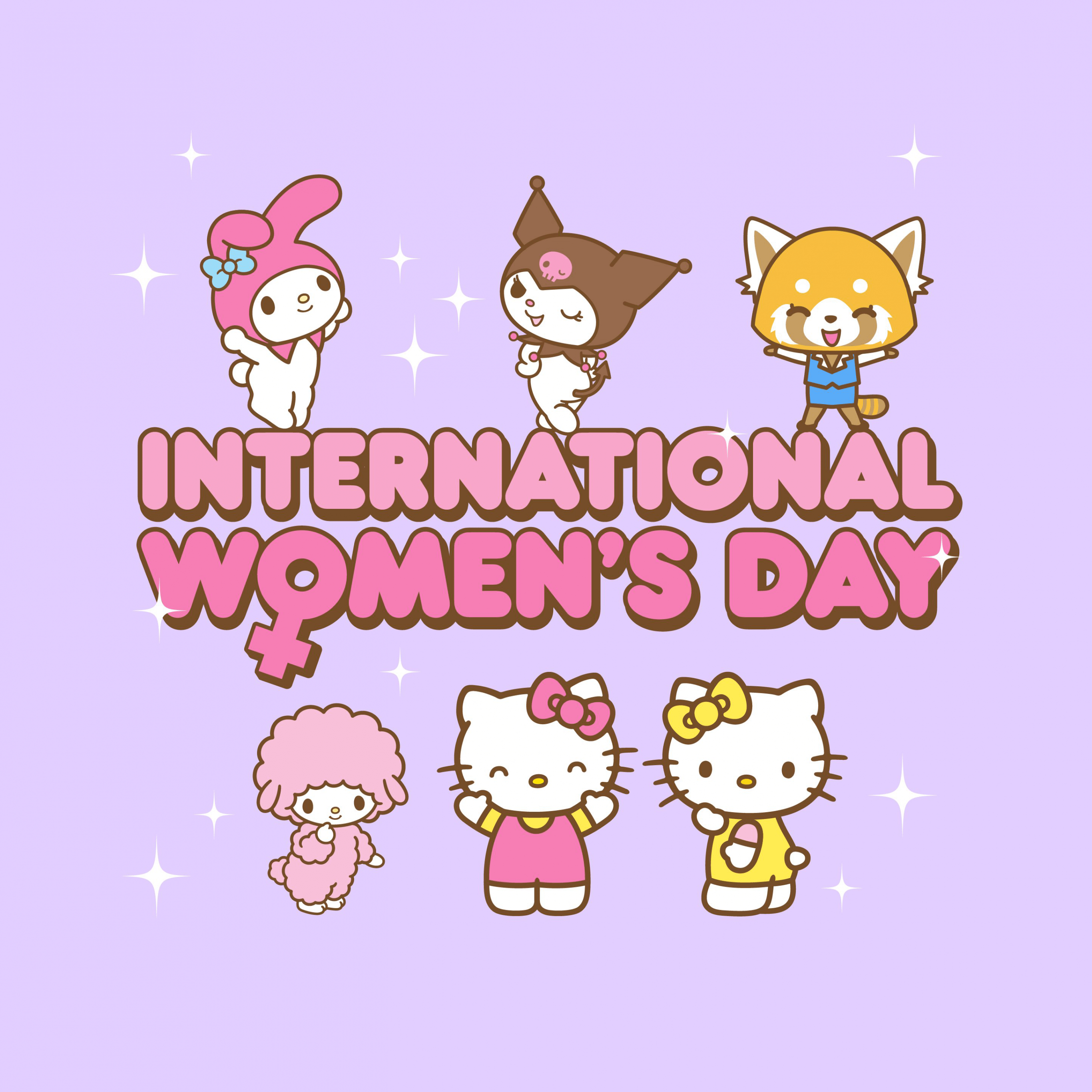 2732x2732 Women's Day Wallpaper 4K, My Melody