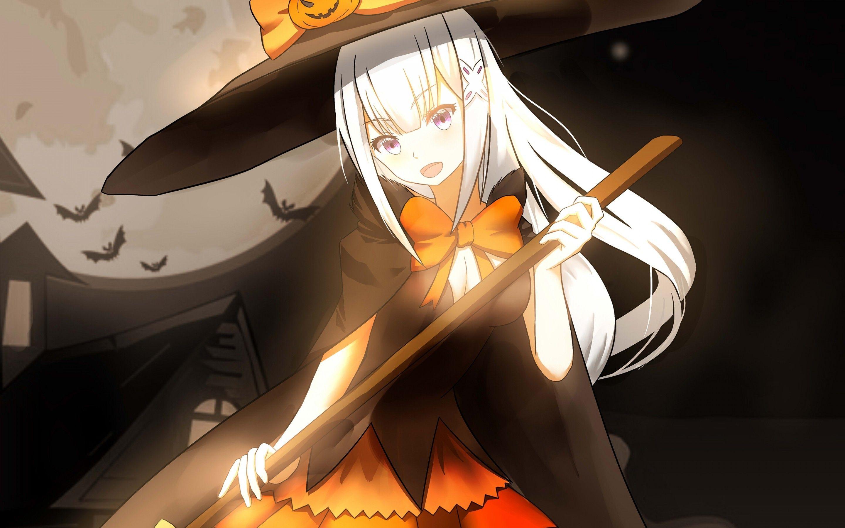 2880x1800 Download 2880x1800 Re: Zero, Emilia, Halloween Cape