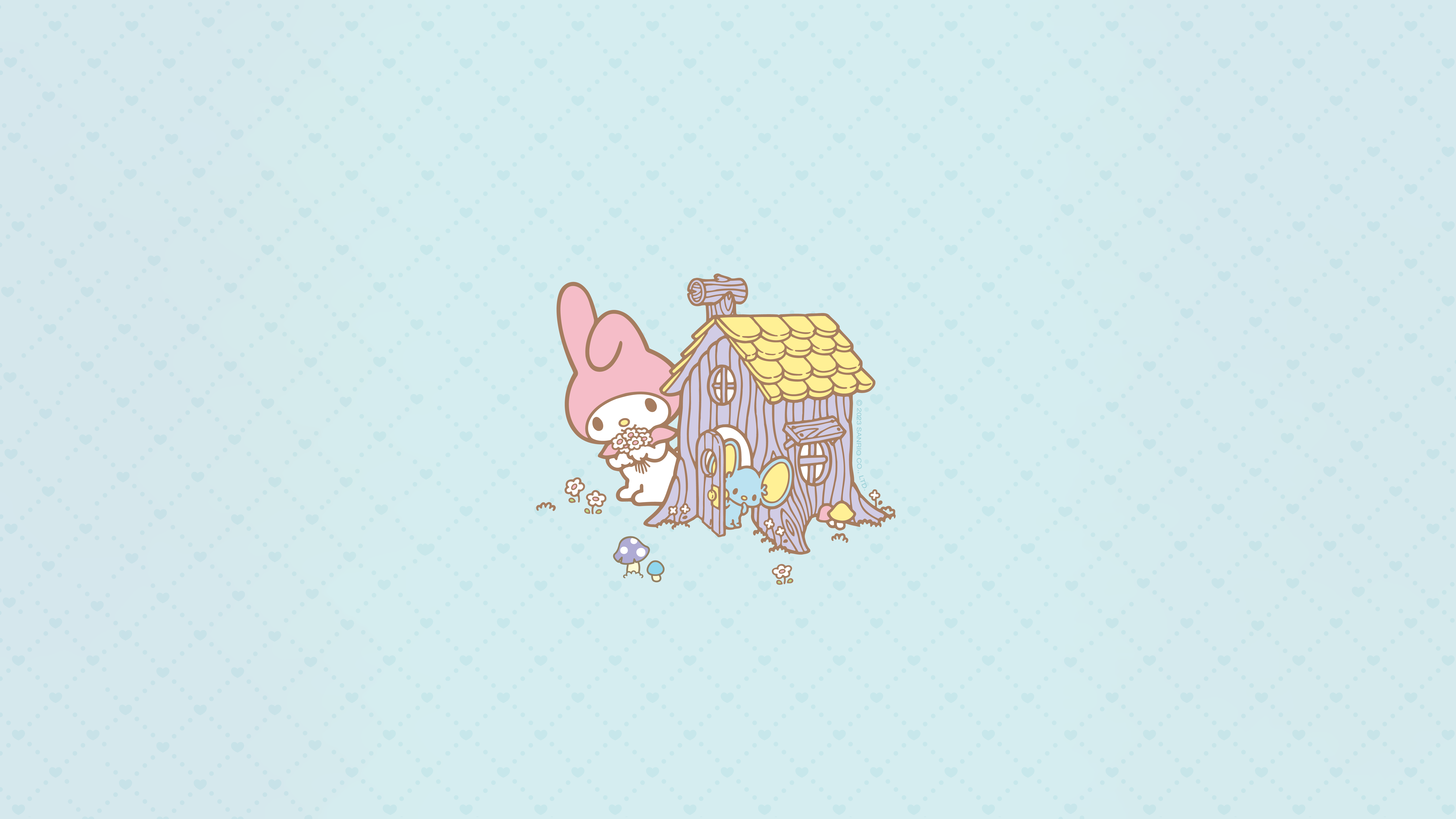 7680x4320 My Melody Wallpaper 4K, 8K, Cute