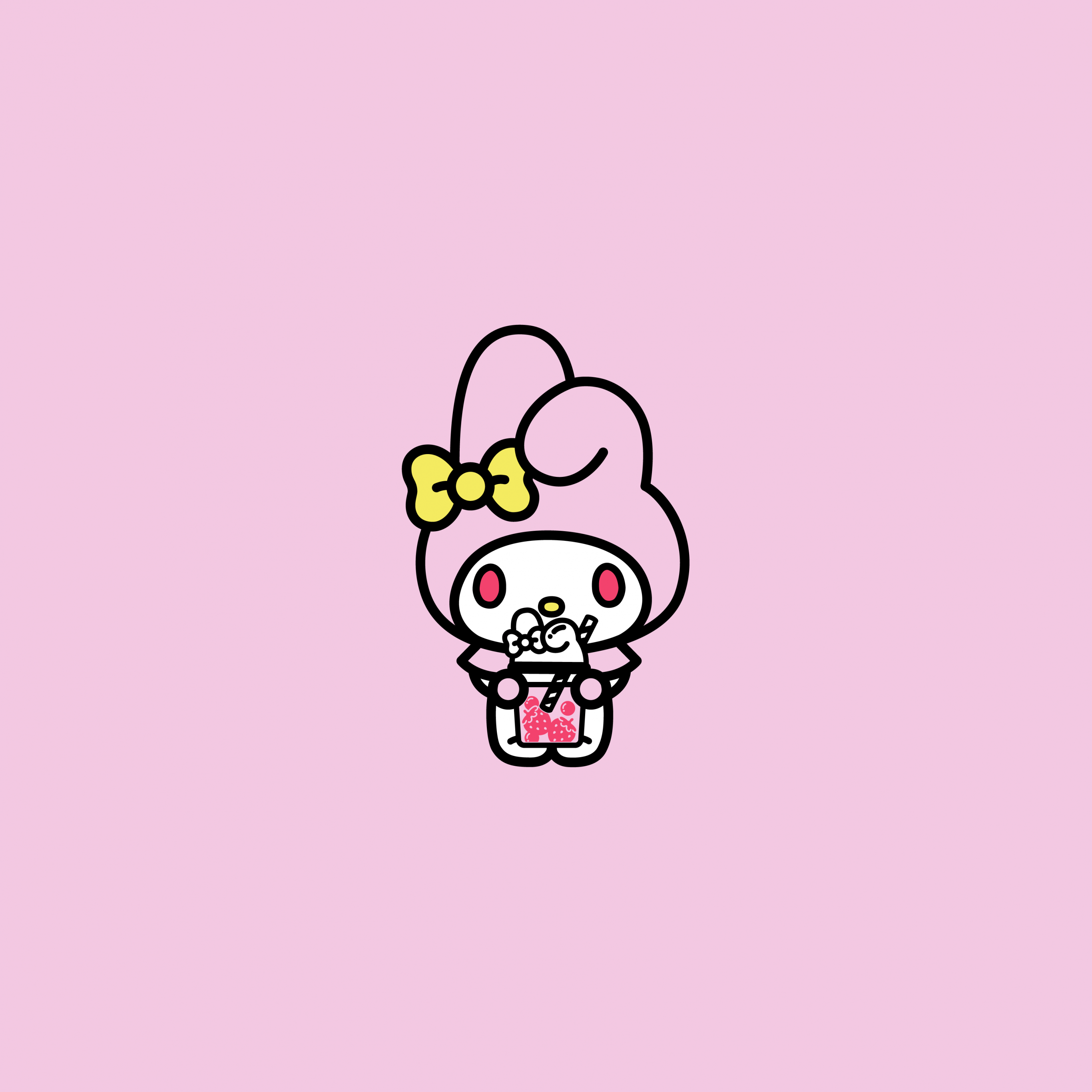 2732x2732 My Melody Wallpaper 4K, Pink, 5K, Cute