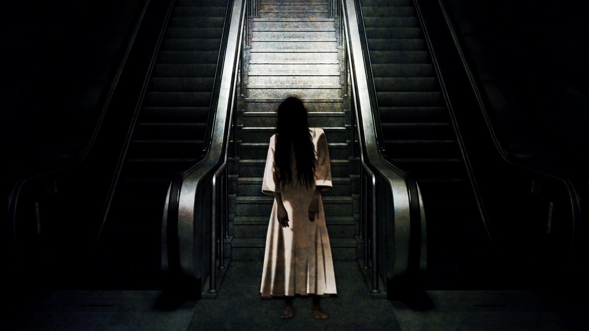 1920x1080 Ghost Scary and Escalator View Wallpaper