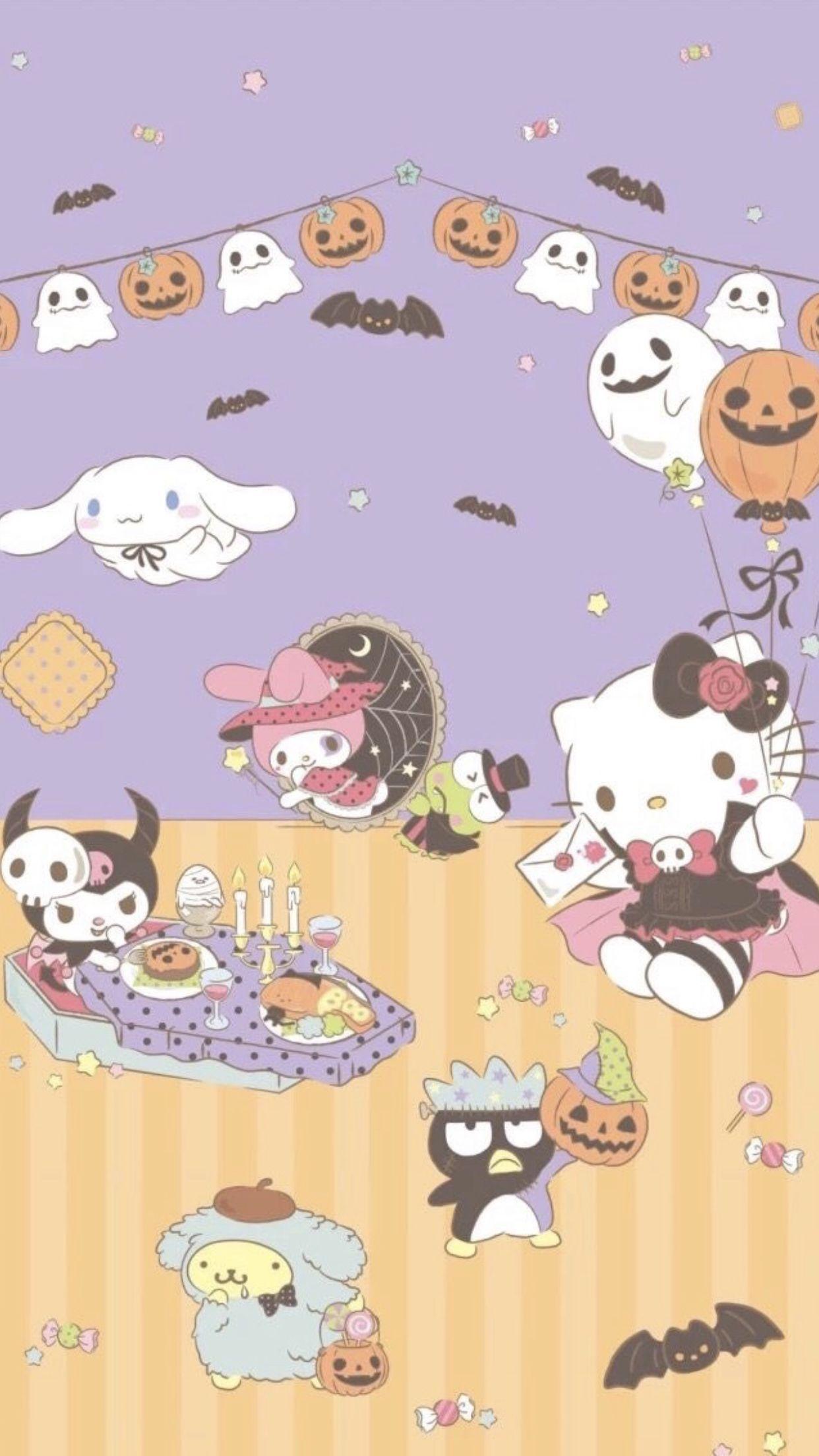 Download Kuromi Embracing Halloween Spirit Wallpaper  Wallpaperscom