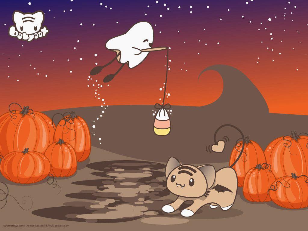 1024x768 Kawaii Halloween Wallpaper Festival Collections