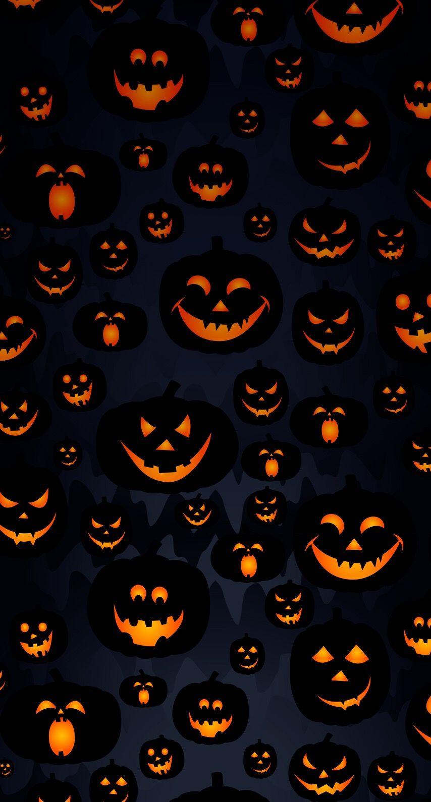 854x1590 Halloween Geometric Wallpaper