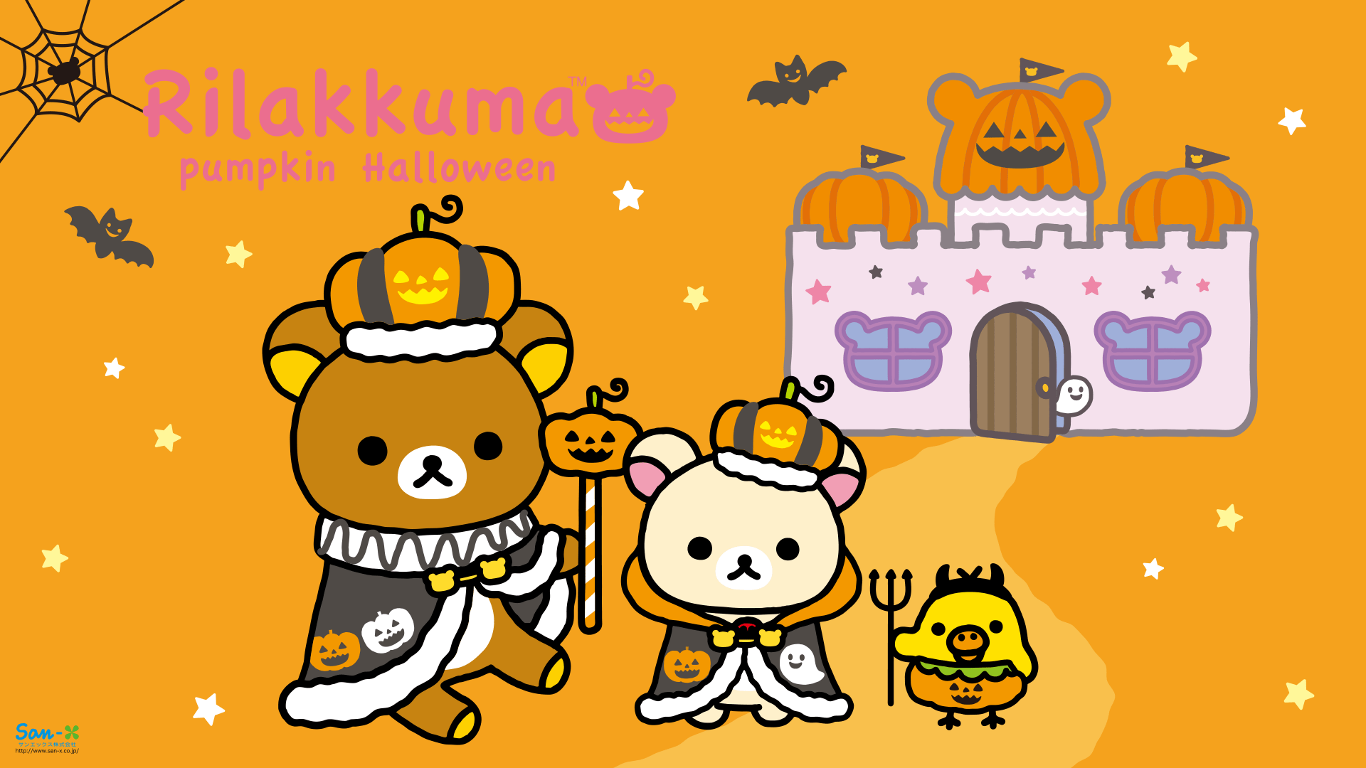 1920x1080 I love Kawaii: Rilakkuma Wallpaper : Rilakkuma Pumpkin Halloween