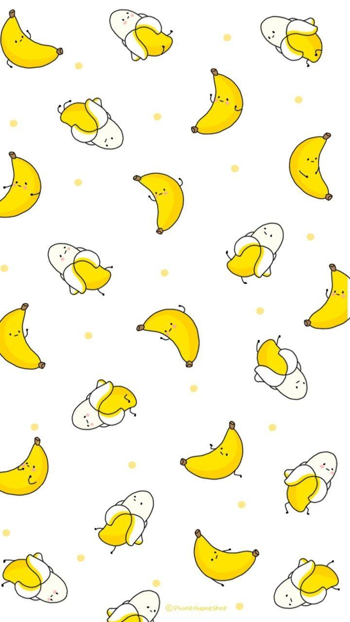 Cute Yellow Banana Seamless Wallpaper Background Stock Vector Royalty  Free 639555007  Shutterstock