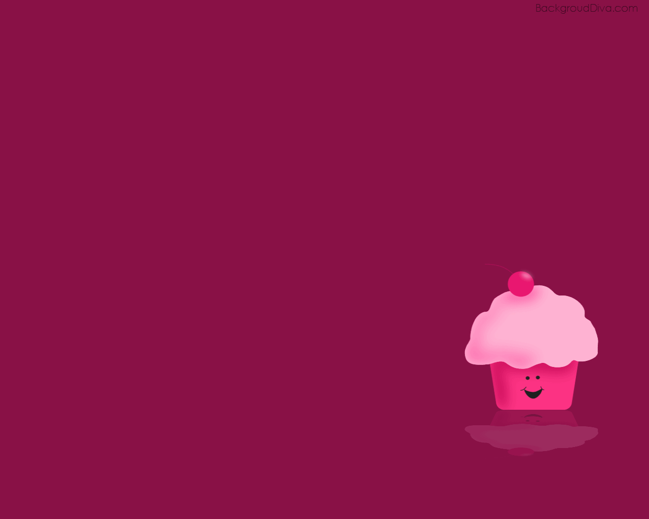 1280x1024 image For > Cute Pink Cupcake Wallpaper Cupcake