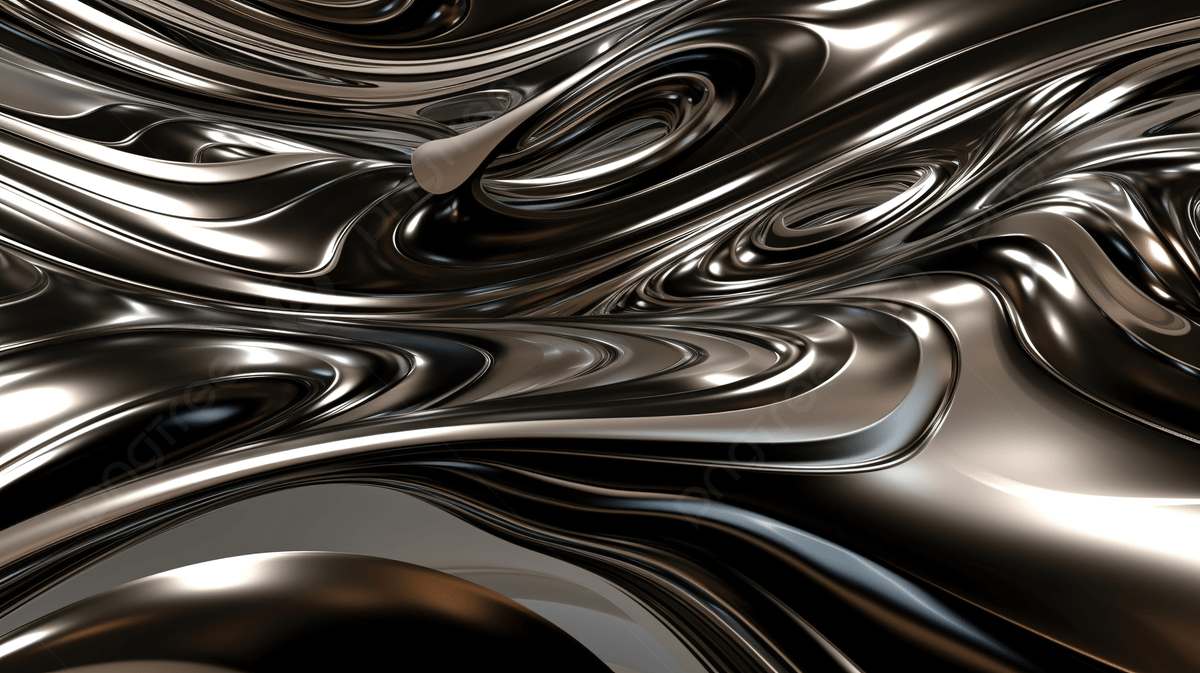 1200x673 Chrome Metal Waves As Background In Full Screen With 3D Effect Photo And Picture For Free Download