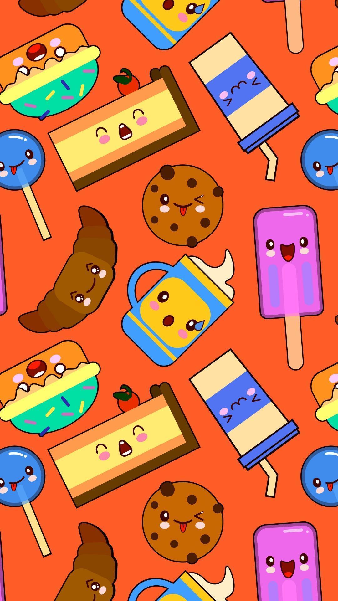 1080x1920 Kawaii Food Wallpaper for Android