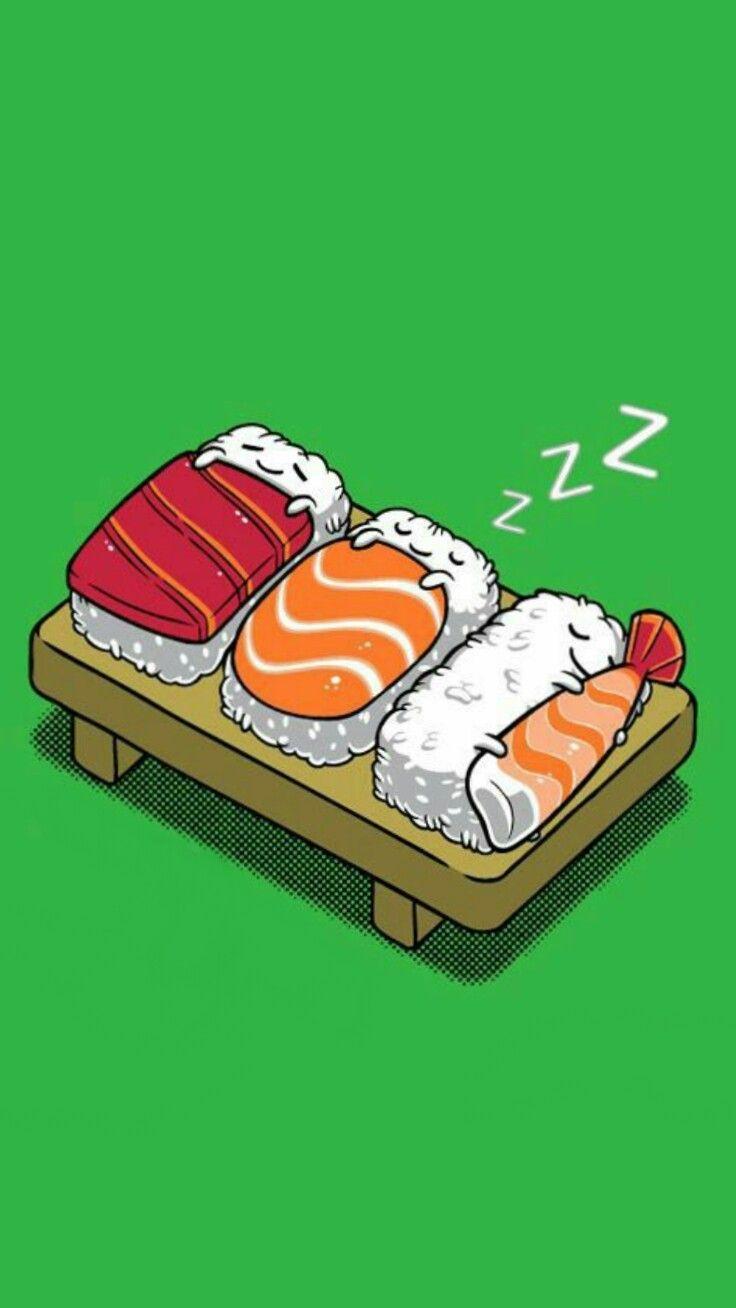 736x1308 sushi wallpaper