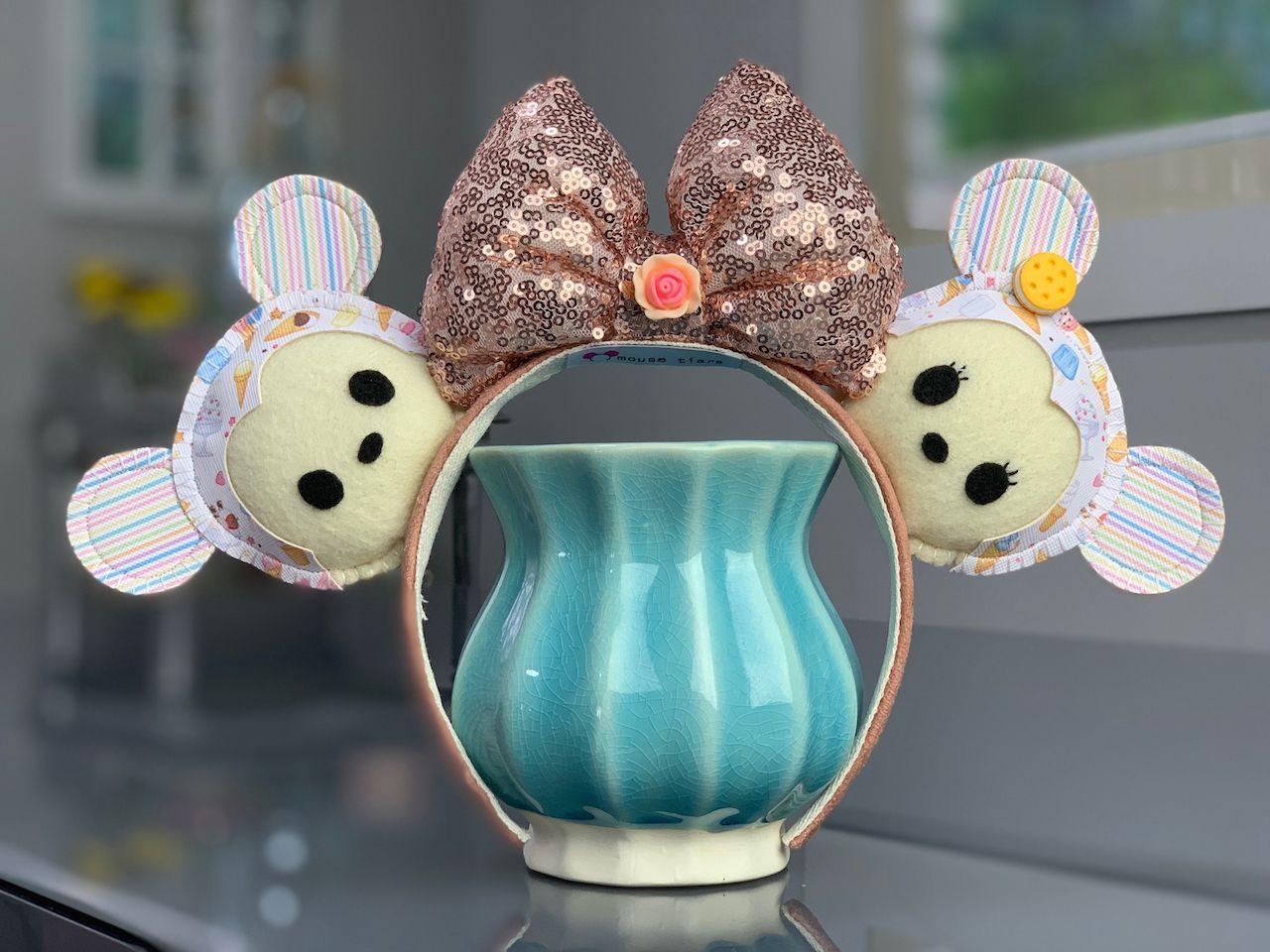 1280x960 Kawaii Waffles and Ice Cream Ears Minnie Mickey Mouse Headband