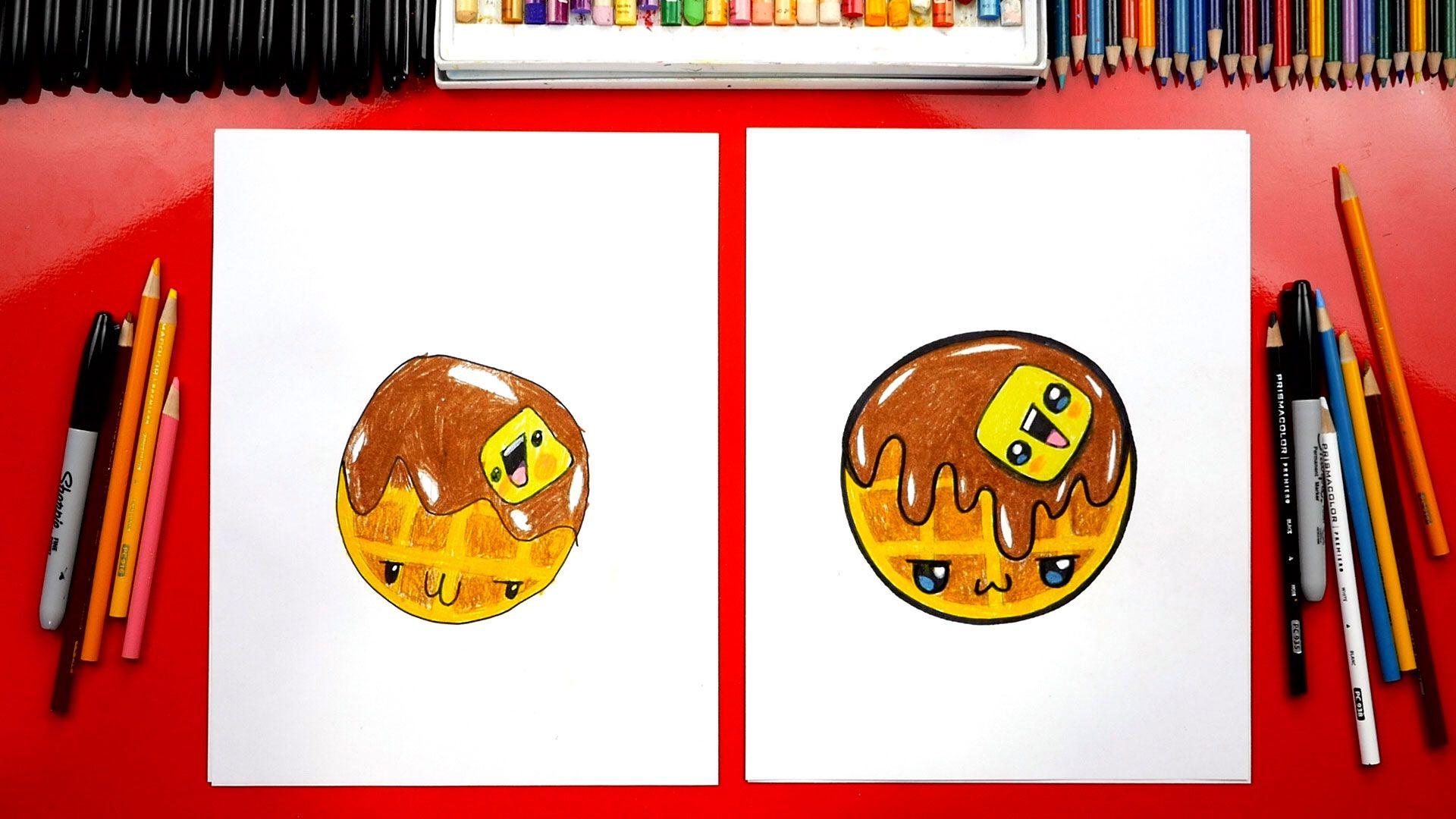 1920x1080 How To Draw A Funny Waffle For Kids Hub
